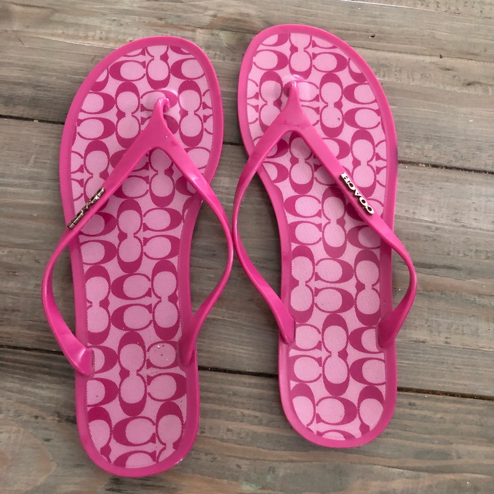 Coach flip flops